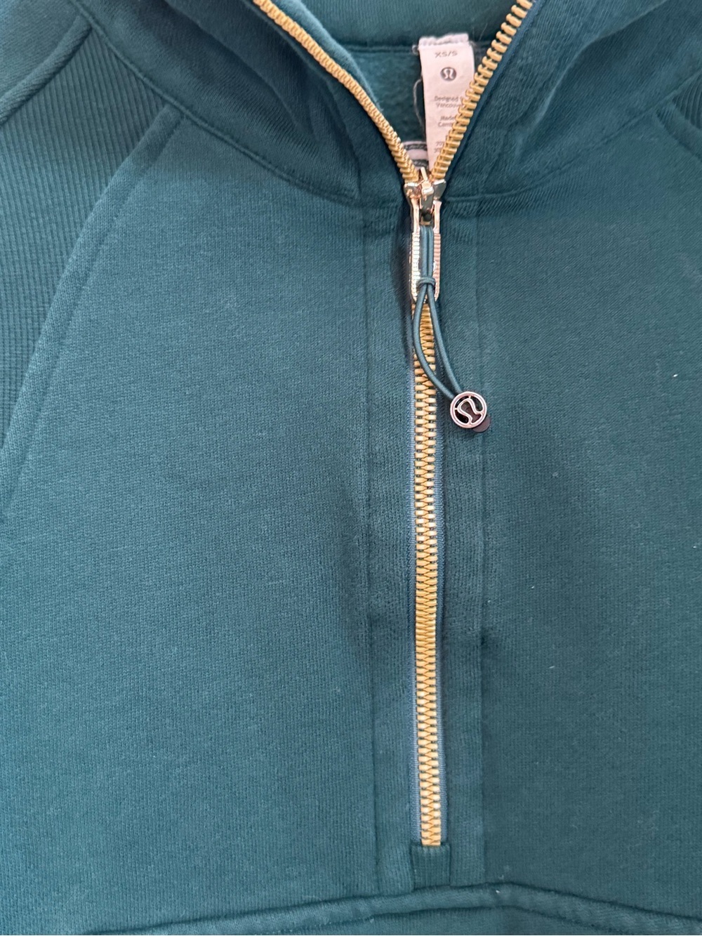 Lululemon Scuba Cropped Half Zip Funnel Neck Sweatshirt - Picture 3 of 6